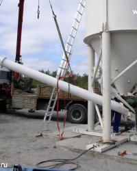 Монтаж силоса на асфальтно-бетонном заводе