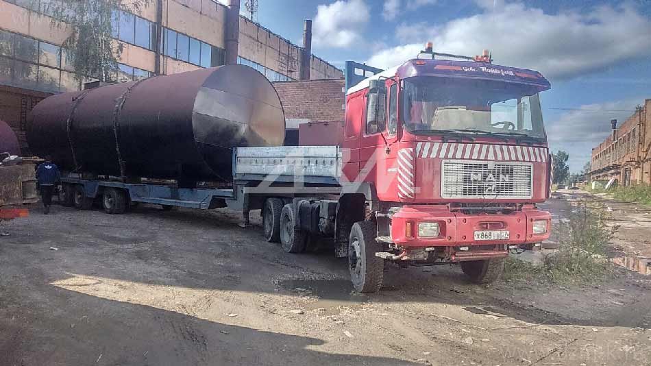 Отгрузка резервуара в п. Коноша Архангельской области