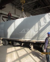 Погрузка КАЗС-20 на автоплатформу