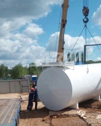 Монтаж емкости объёмом 50 куб.м. в д. Сабурово