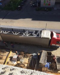 Доставка металлоконструкций на строительстве ТРЦ