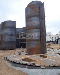 Монтаж резервуаров вертикальный РВС-200 объёмом 200 м3