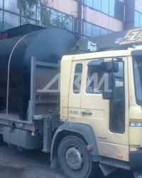 Отгрузка стальной емкости объёмом 10 куб.м.