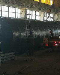 Отгрузка резервуара для хранения трансформаторного масла объёмом 70 куб.м.