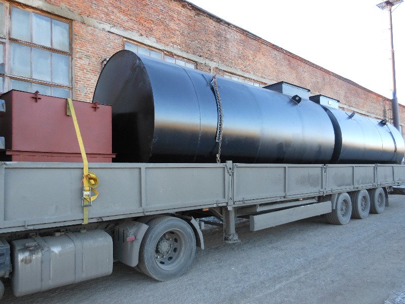 Резервуар для хранения нефтепродуктов погруженный на автомашину