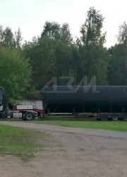 Отгрузка топливного резервуара объёмом 100 куб.м.