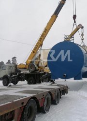 Отгрузка резервуара объёмом 150 куб.м.