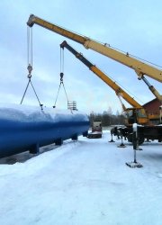 Отгрузка резервуара объёмом 150 куб.м.