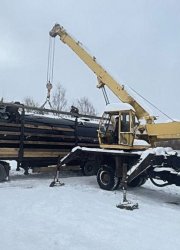 Погрузка резервуара объёмом 40 куб.м.