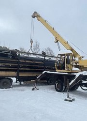 Погрузка резервуара объёмом 40 куб.м.