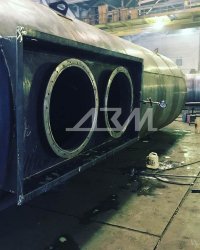 Финальная стадия изготовления стальных резервуаров объёмом 35 куб.м.