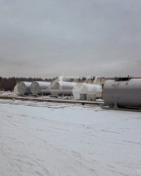 Резервуары на санях в Ухту